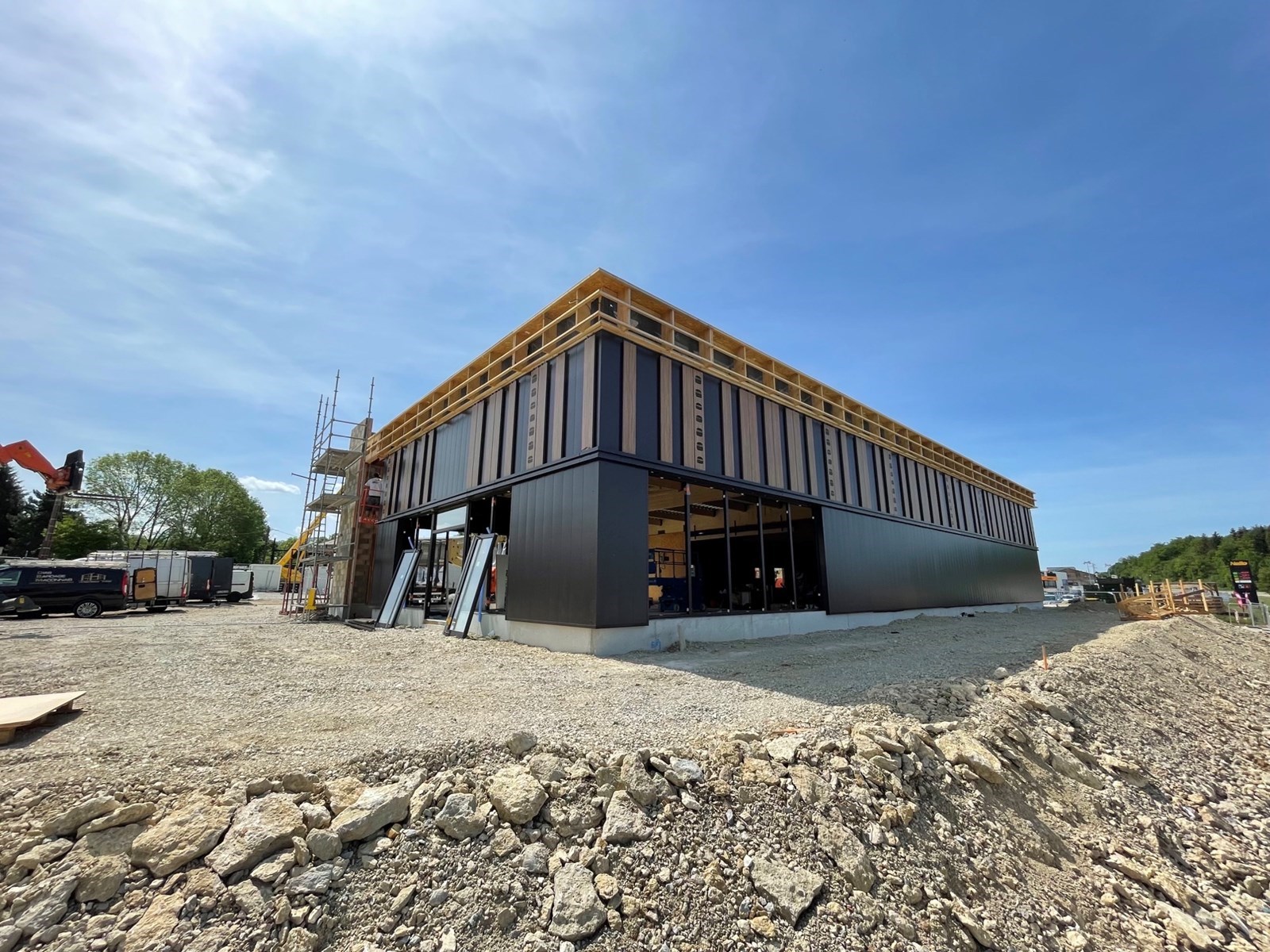 Retail Park, 'Le 25800' à Valdahon - Avancement des travaux