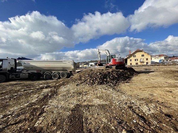 Retail Park, &#39;Le 25800&#39; à Valdahon - Avancement des travaux