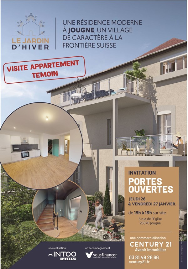 PORTES OUVERTES - Visite appartement témoin ! - &quot;Le Jardin d&#39;Hiver&quot; à Jougne