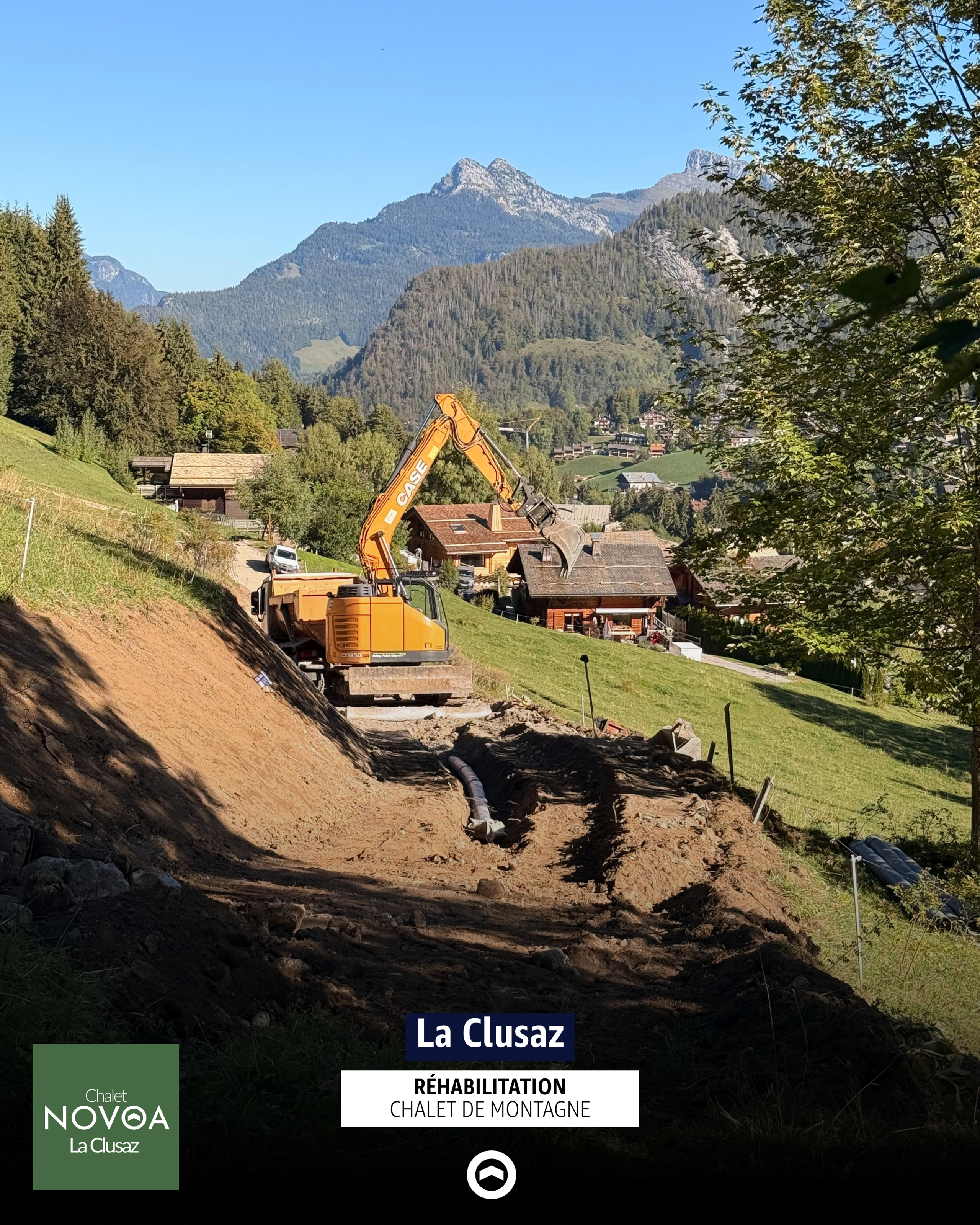 Le Novoa à La Clusaz : les travaux se poursuivent au cœur des Aravis